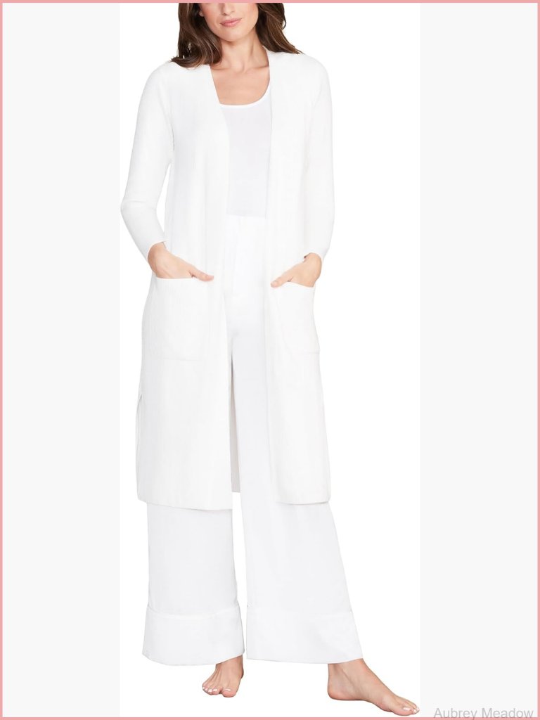 Cozychic Ultra Lite Long Cardigan Sweater - Nylon Viscose Knit - Travel Stretch